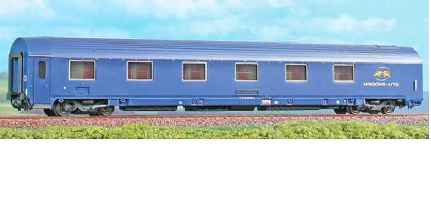 Sleeping car type MUn of CIWL in presentational livery<br /><a href='images/pictures/ACME/50965_900.jpg' target='_blank'>Full size image</a>